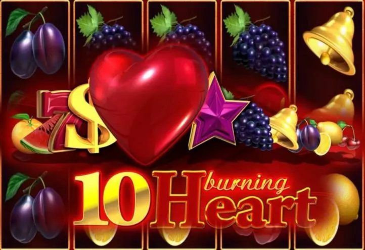 Ігровий автомат 10 Burning Heart онлайн від EGT